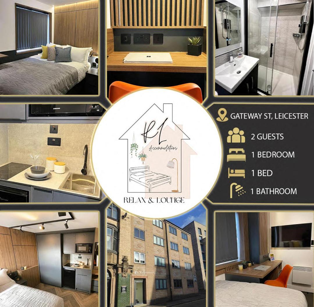 Deluxe 1 Bed Studio 2A Near Royal Infirmary & Dmu Leicester Eksteriør bilde